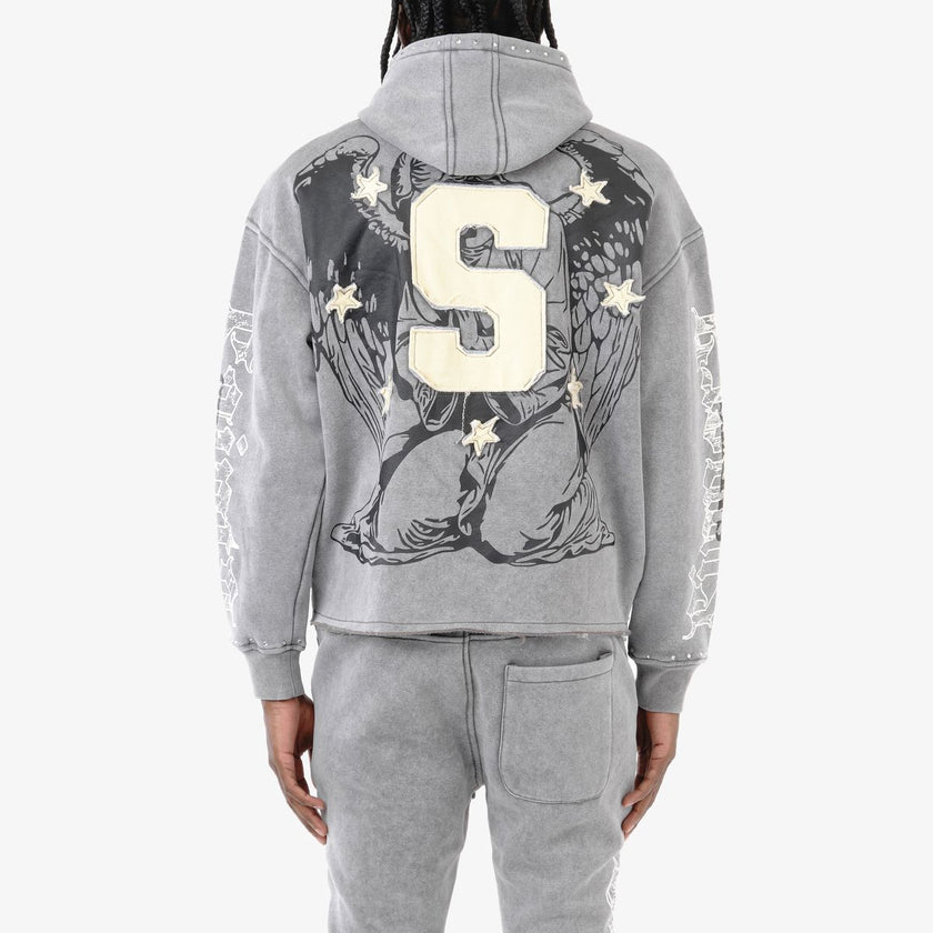Copper Rivet Sweatsuit W Diamond - Grey