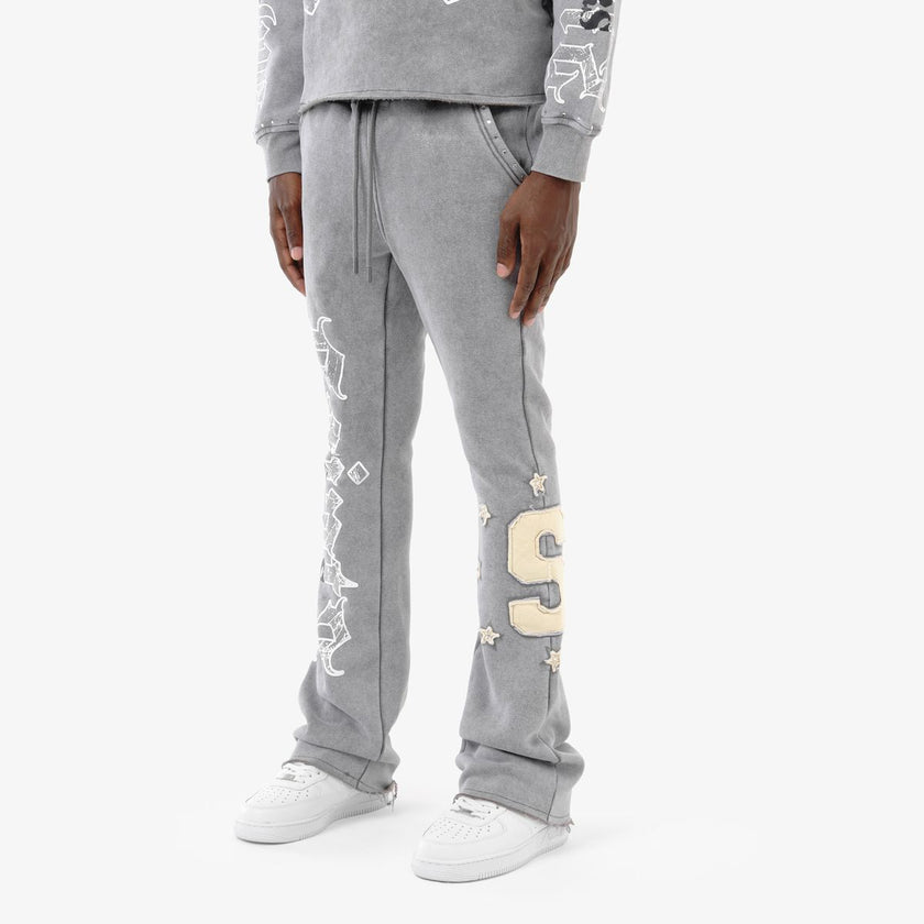 Copper Rivet Sweatsuit W Diamond - Grey