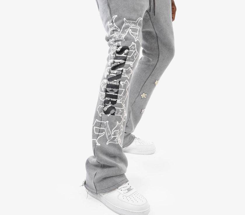 Copper Rivet Sweatsuit W Diamond - Grey