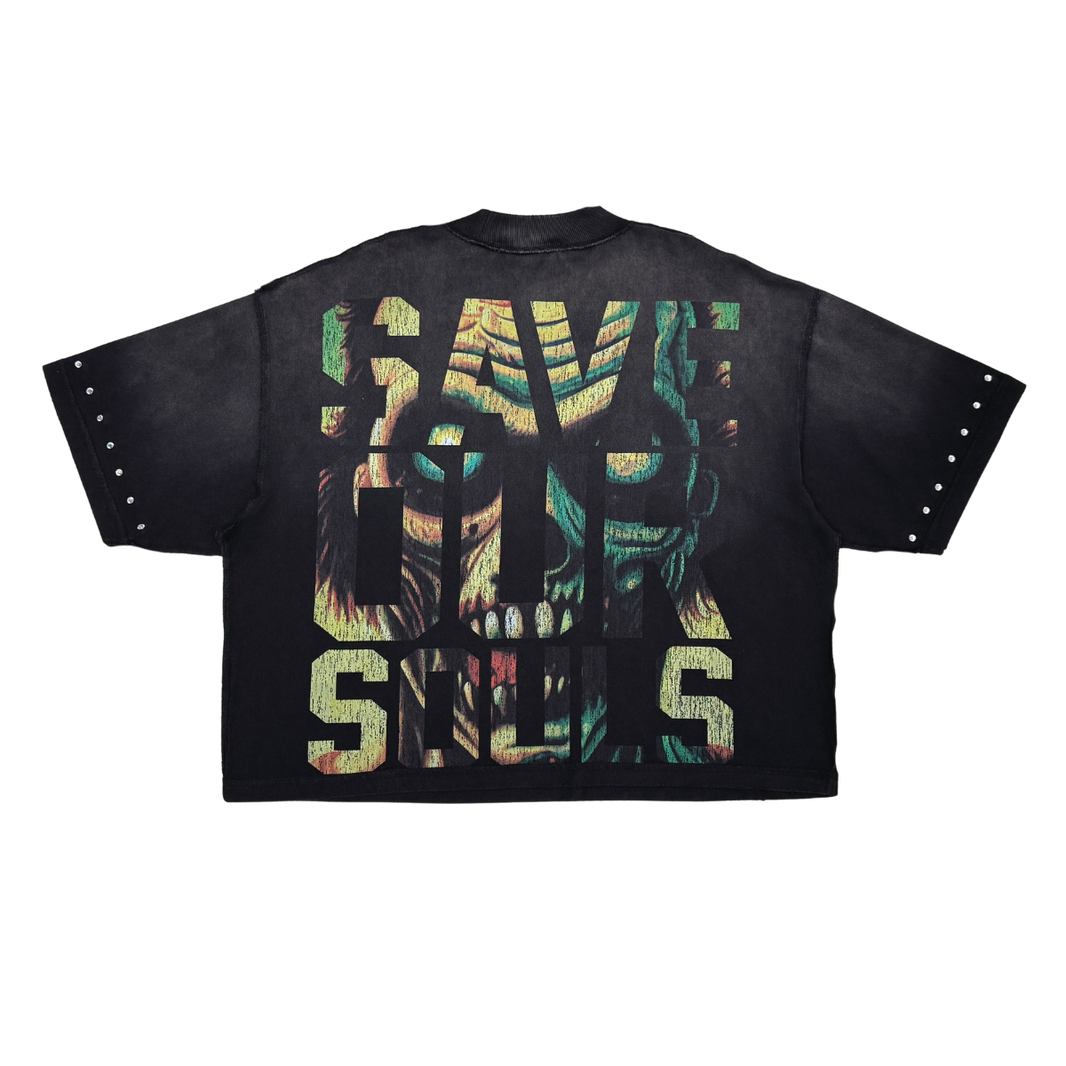Rare Peace WASHED BLACK HEAVY SLEEVELESS TEE