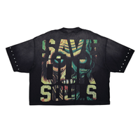 Rare Peace WASHED BLACK HEAVY SLEEVELESS TEE
