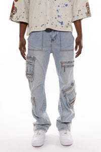 VCIOUS  WEstern MULTI CARGO RELAXED FLARED FIT