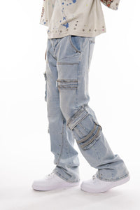 VCIOUS  WEstern MULTI CARGO RELAXED FLARED FIT