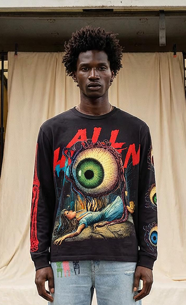 ALL HUMAN EYE SEE YOU LONG SLEEVE TSHIRT