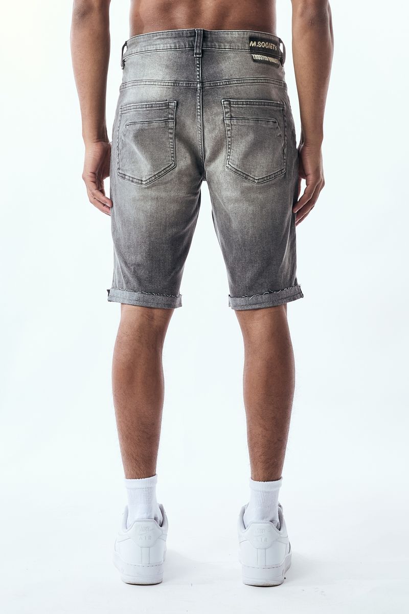 M. Society MEN'S RIP AND REPAIR JEAN SHORTS