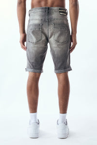 M. Society MEN'S RIP AND REPAIR JEAN SHORTS