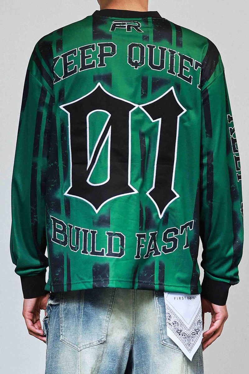 First Row KEEP QUIET BUILD FAST SPORT JERSEY