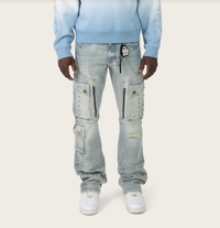 Smoke Rise Utility Stacked Jeans