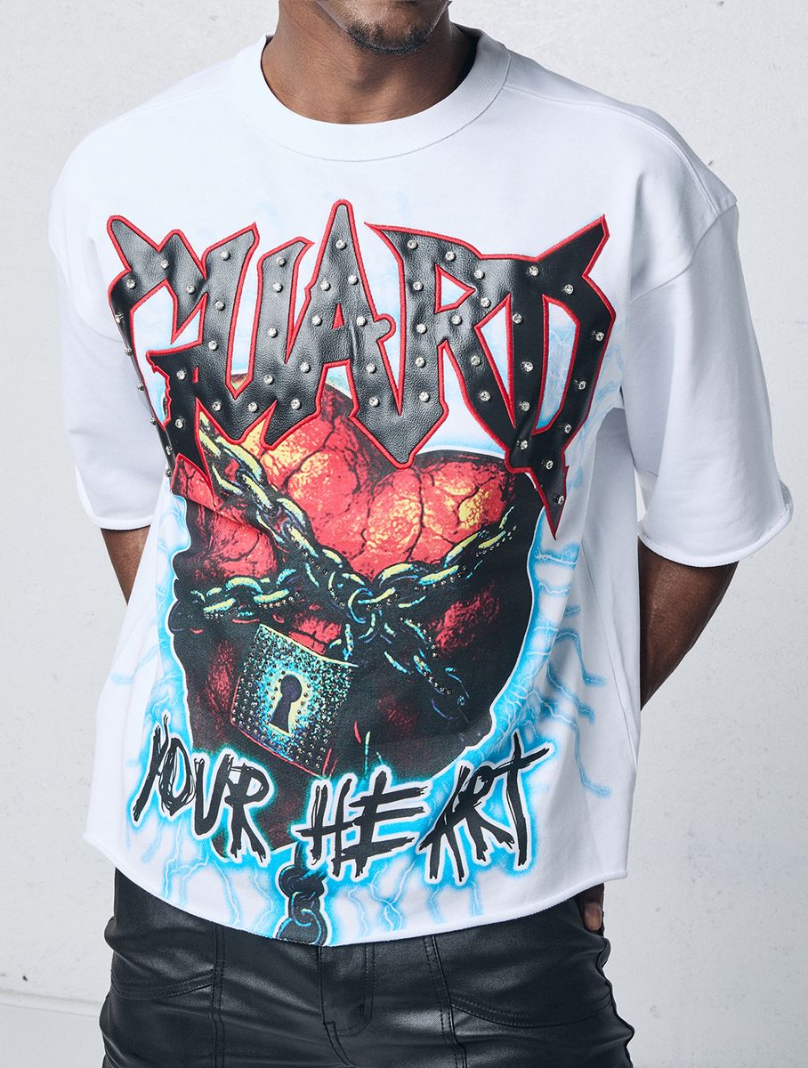 PJ Mark GRAPHIC F.TERRY CROPPED TEE