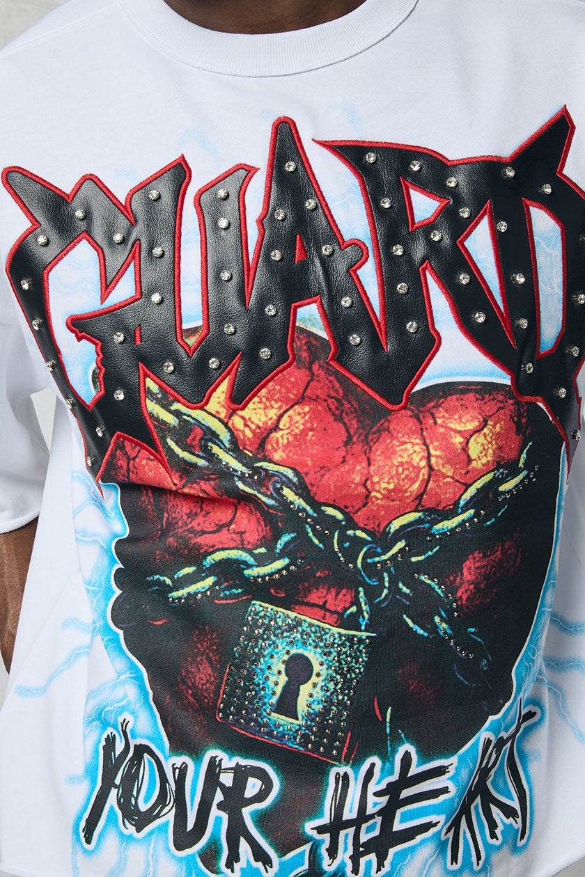 PJ Mark GRAPHIC F.TERRY CROPPED TEE