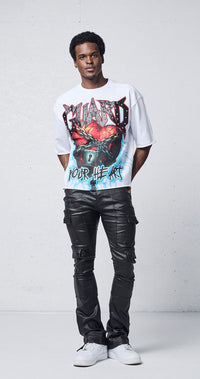 PJ Mark GRAPHIC F.TERRY CROPPED TEE