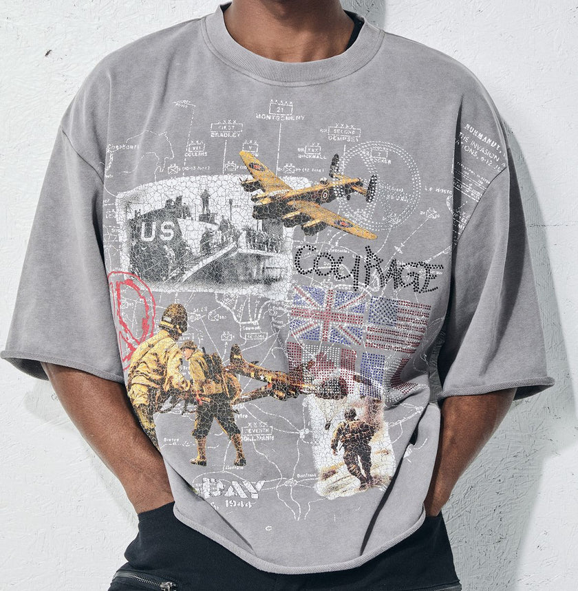 PJ Mark FRENCH TERRY CROPPED TEE