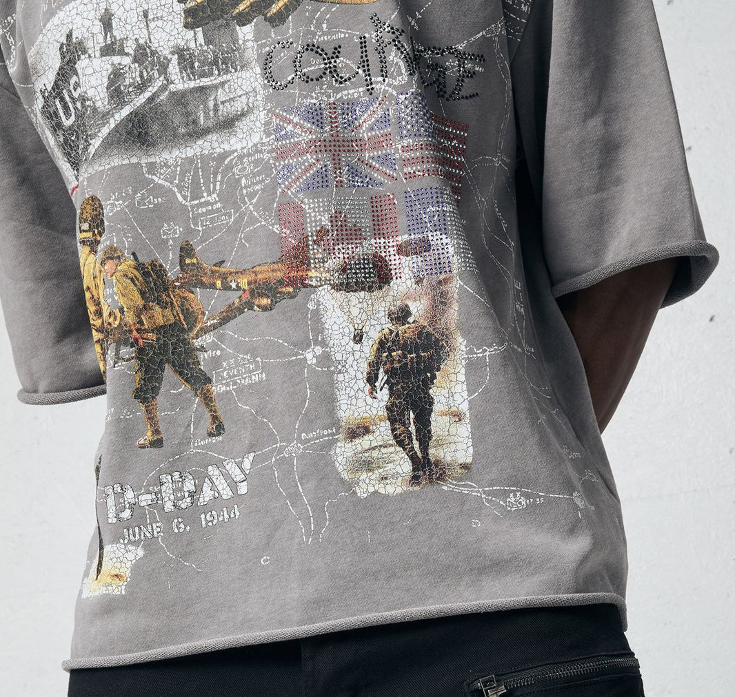 PJ Mark FRENCH TERRY CROPPED TEE