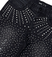 Kloud9 ALL OVER RHINESTONE DENIM SHORTS