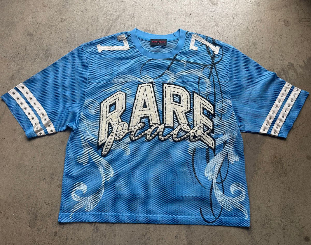 Rare Peace MESH JERSEY W/ RHINESTONE DETAIL