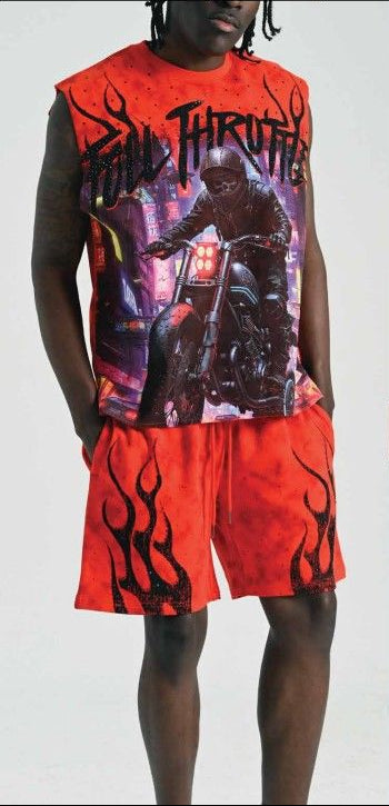 TAKER Full Throttle Sleeveless 2Pc Short set