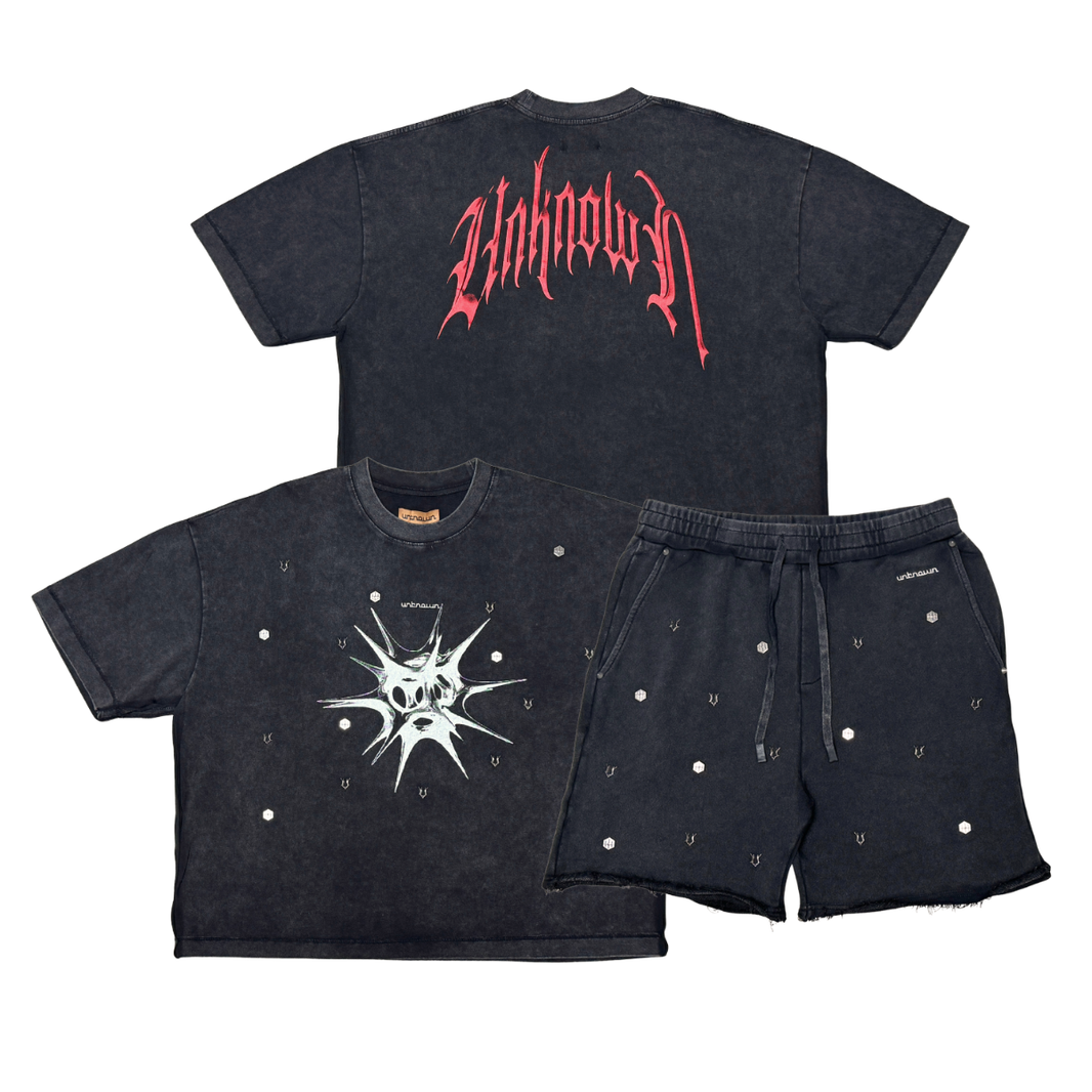 Unknown Washed. 2 PC Short Set