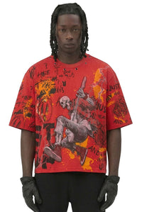 STORM88 RAI RED CROPPED TSHIRT