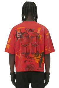 STORM88 RAI RED CROPPED TSHIRT