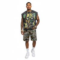 Rare Peace WASHED BLACK HEAVY SLEEVELESS TEE