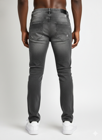 THREAD THEORY  MEN'S RIP AND REPAIR SKINNY FIT JEANS