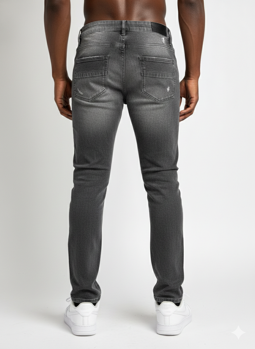 THREAD THEORY  MEN'S RIP AND REPAIR SKINNY FIT JEANS