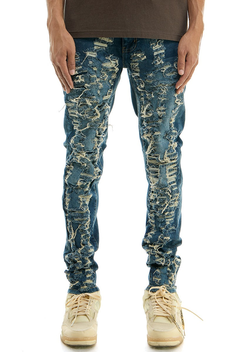 KDNK DISTRESSED SKINNY JEANS-KND4625