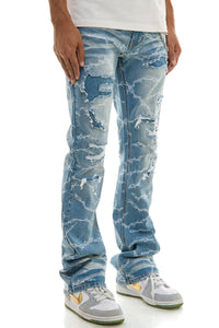 KDNK  WIRE STACKED JEANS-KND4746