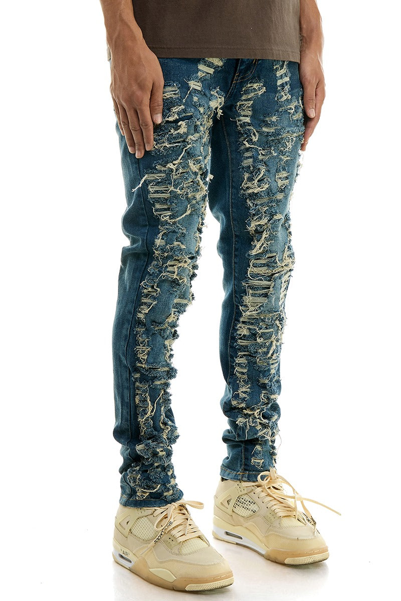 KDNK DISTRESSED SKINNY JEANS-KND4625