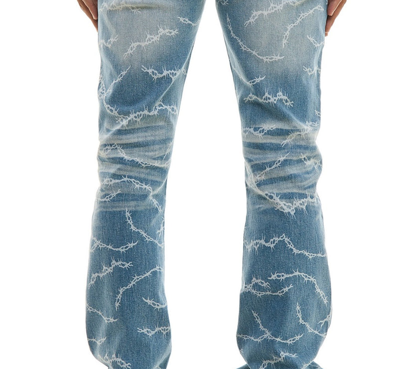 KDNK  WIRE STACKED JEANS-KND4746