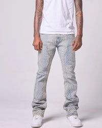 FWRD DENIM Stacked Speckle Rip Denim Jean