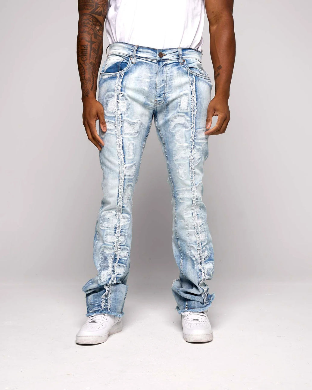FWRD MEN'S STACKED SPLIT DECISION DENIM PANT