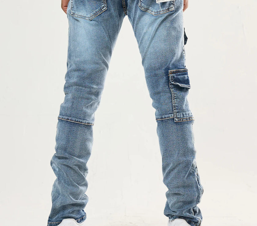 FWRD DENIM MEN'S TROOPER SLIM W/ ZIPPER DENIM JEAN