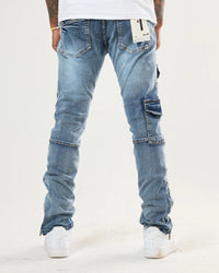 FWRD DENIM MEN'S TROOPER SLIM W/ ZIPPER DENIM JEAN