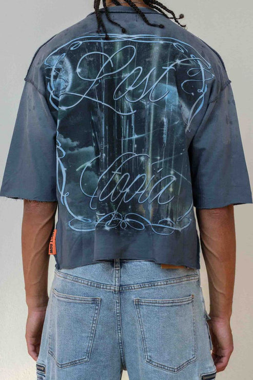 First Row LOST UTOPIA UNEARTH CROPPED TEE