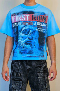 First Row LOST UTOPIA RUINS DREAM CROPPED TEE