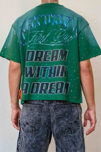 First Row LOST UTOPIA UNIVERSE CROPPED TEE