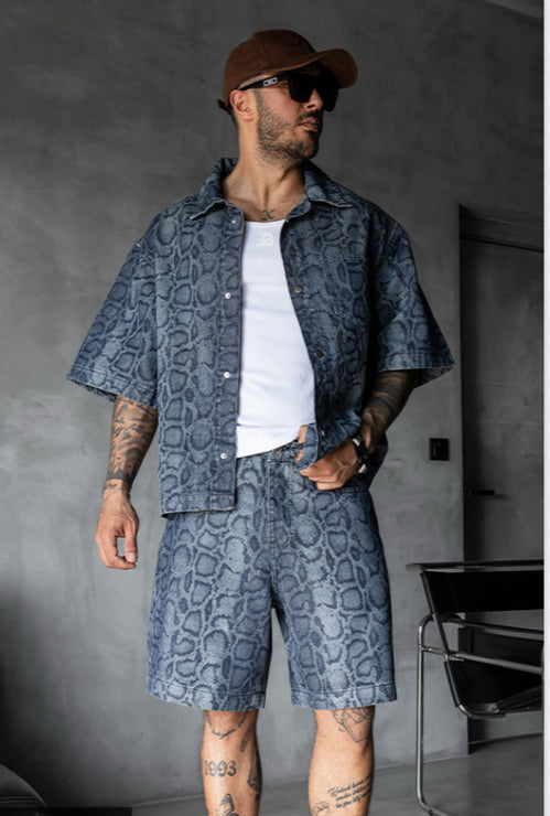 Cocodrile Blue Denim Set