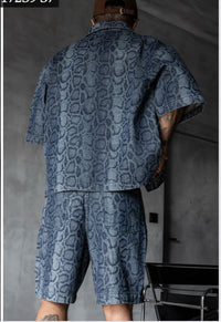 Cocodrile Blue Denim Set