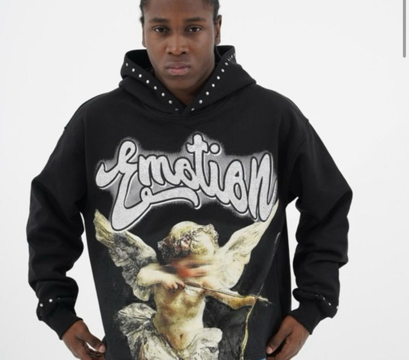 Rich Gang Crop Hoodie Emotion Angel
