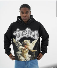 Rich Gang Crop Hoodie Emotion Angel