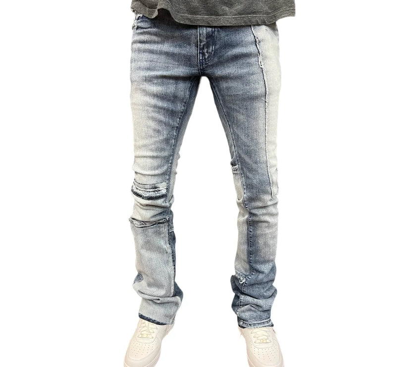 JORDAN CRAIG  STACKED  CUT AND SEW DENIM (ICE WHITE) JTF202