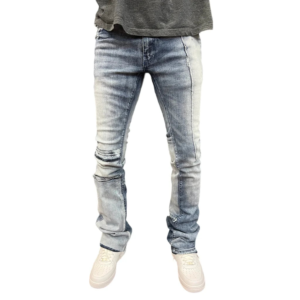 JORDAN CRAIG  STACKED  CUT AND SEW DENIM (ICE WHITE) JTF202