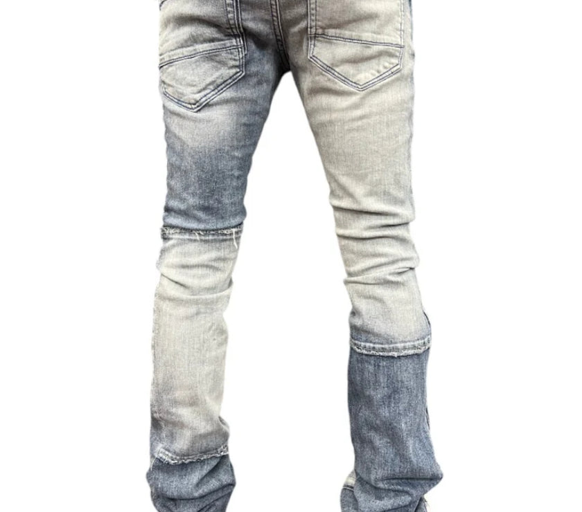 JORDAN CRAIG  STACKED  CUT AND SEW DENIM (ICE WHITE) JTF202