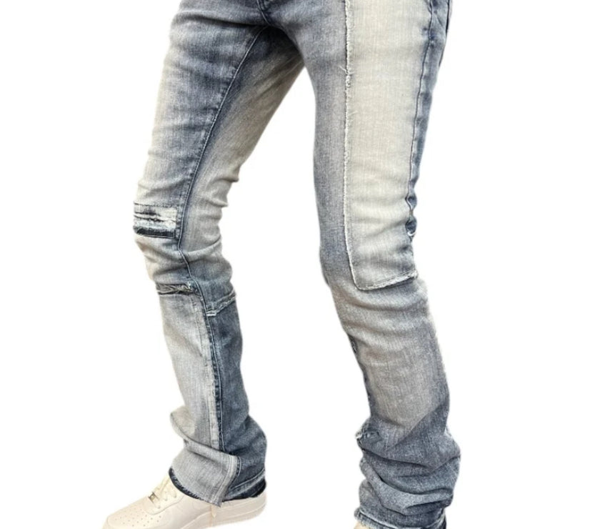 JORDAN CRAIG  STACKED  CUT AND SEW DENIM (ICE WHITE) JTF202