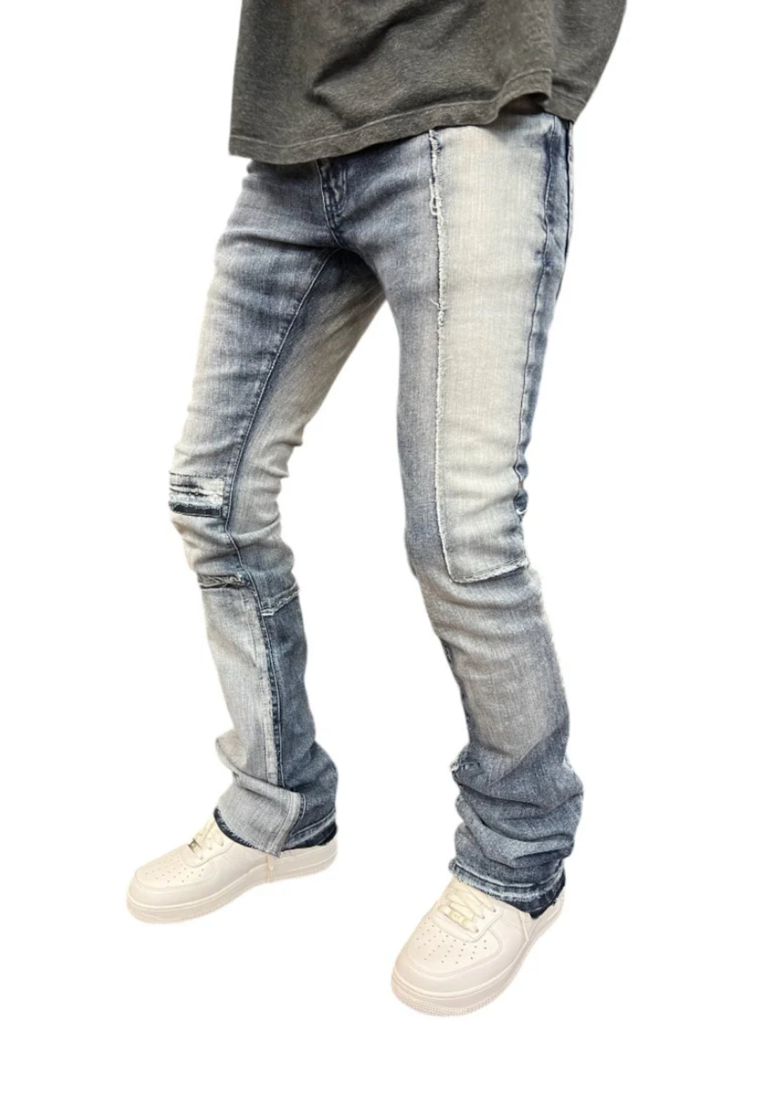 JORDAN CRAIG  STACKED  CUT AND SEW DENIM (ICE WHITE) JTF202