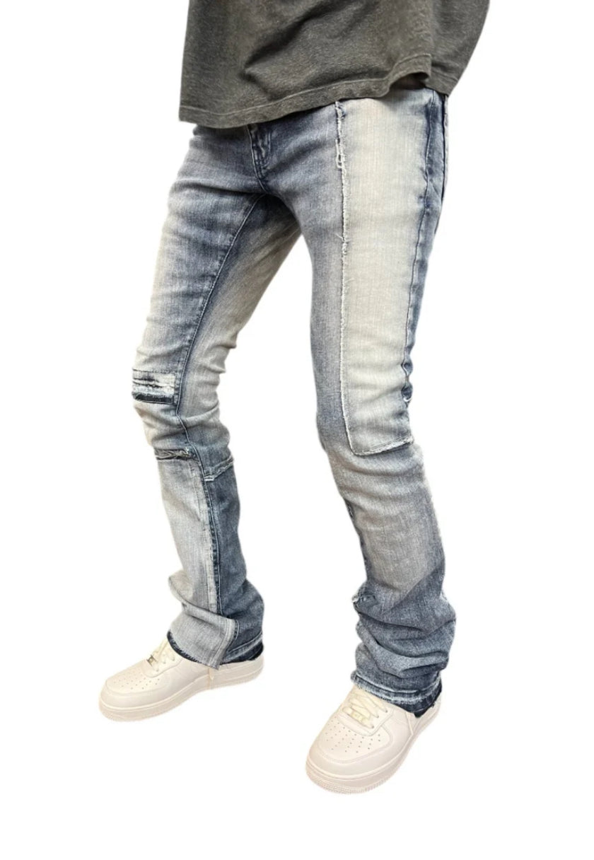 JORDAN CRAIG  STACKED  CUT AND SEW DENIM (ICE WHITE) JTF202