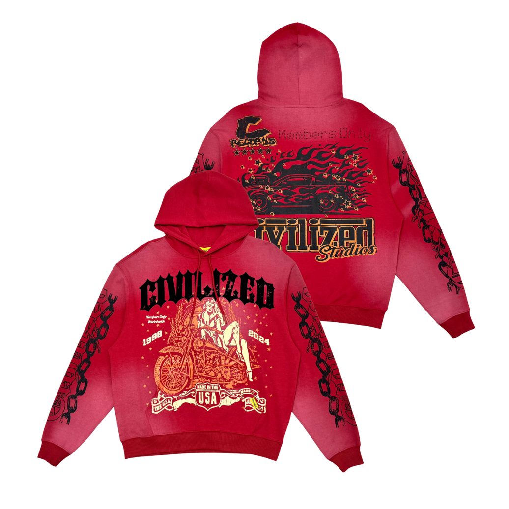 Civilized MEMBERS ONLY WASHED PULLOVER HOODIE