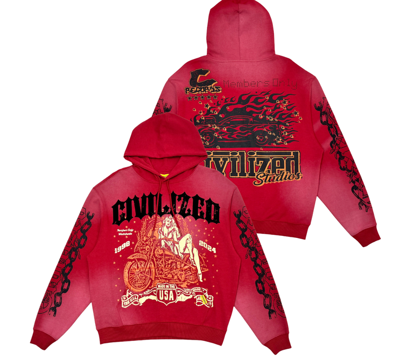 Civilized MEMBERS ONLY WASHED PULLOVER HOODIE