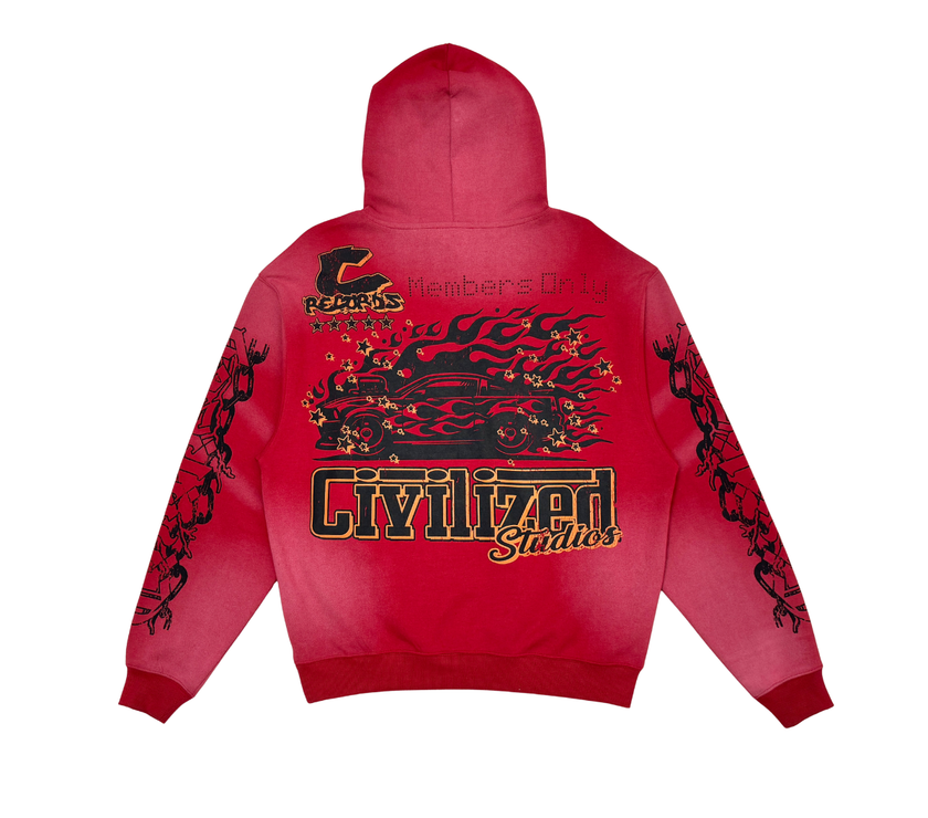 Civilized MEMBERS ONLY WASHED PULLOVER HOODIE